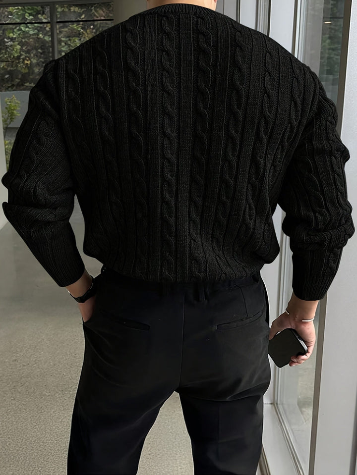 Men's Twisted Knit Sweater