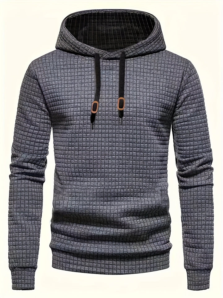 Men's Checkered Hooded Sweatshirt