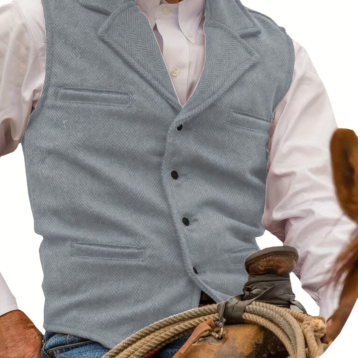 Men's Vintage Wool Blend Vest