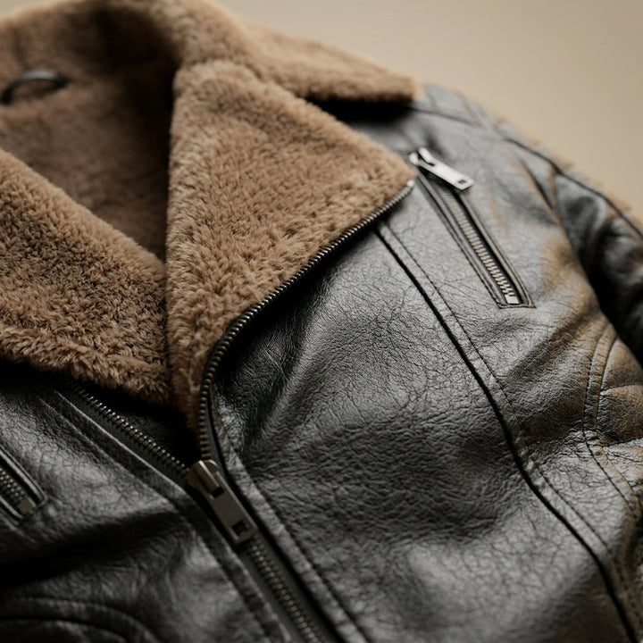 Niccolo Fur Leather Jacket