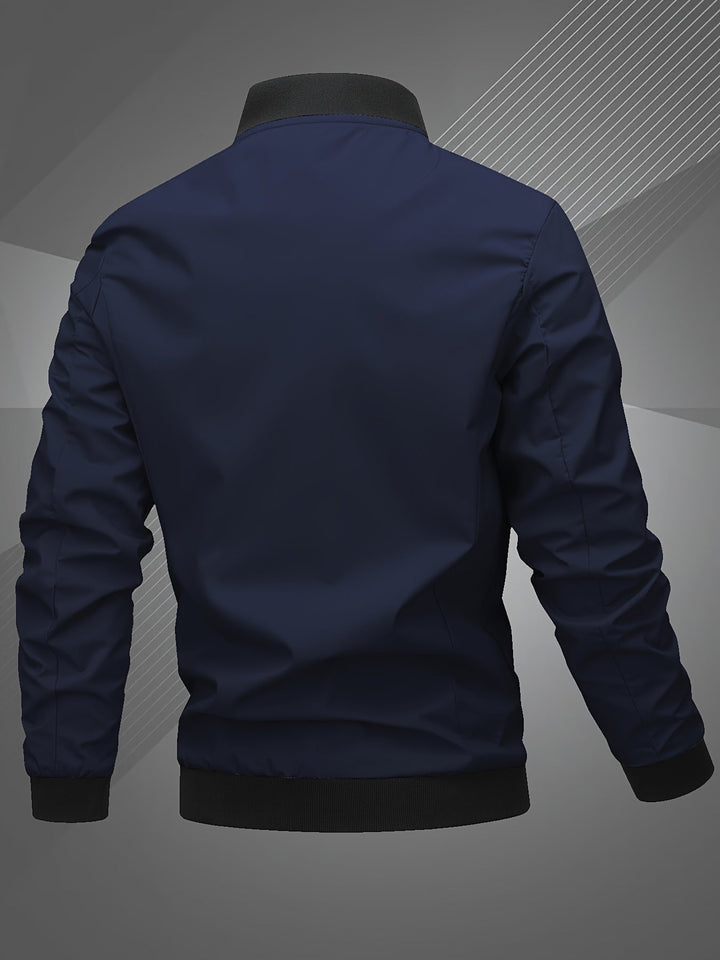 Men's Embroidered Baseball Jacket