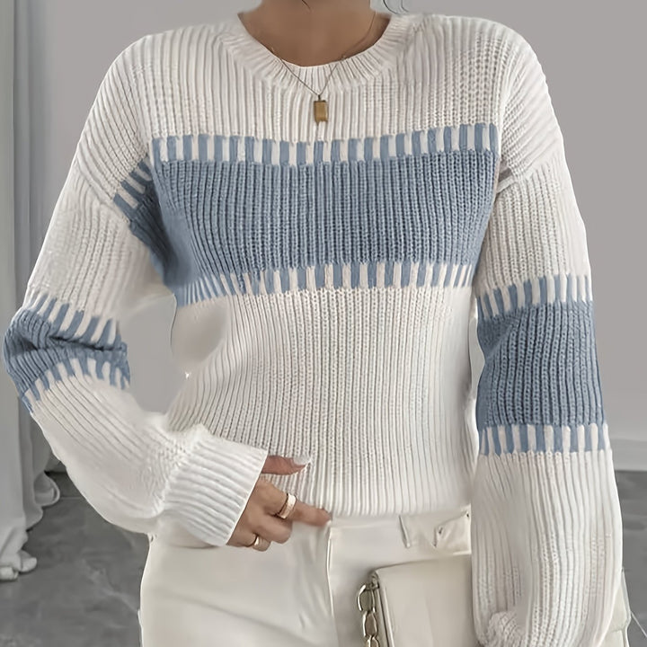 Adelaide | Color-Block Striped Sweater