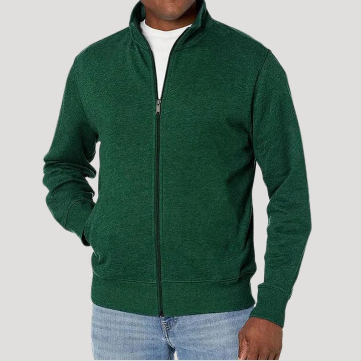 Men's Zip Stand Collar Jacket