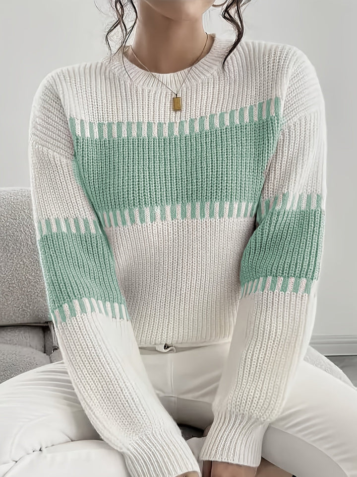 Adelaide | Color-Block Striped Sweater
