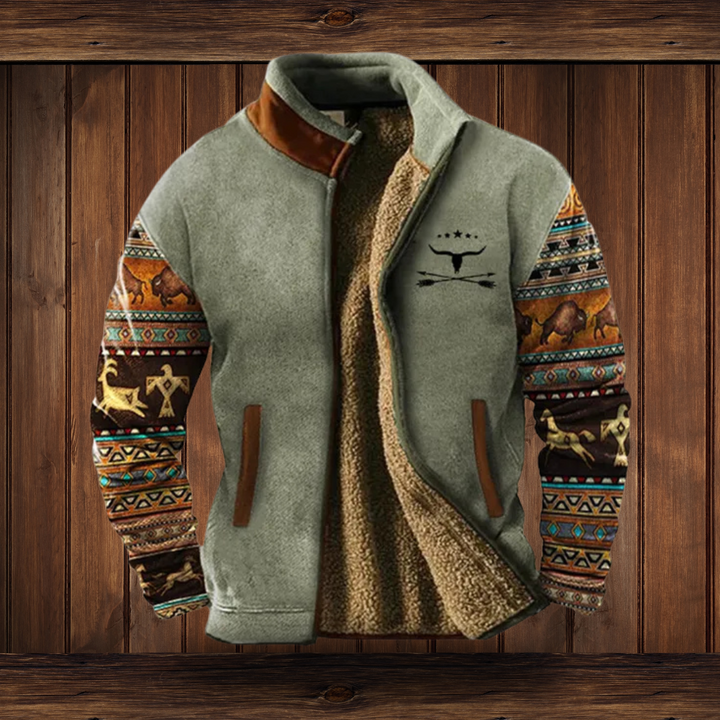 Men's Premium Fleece Outdoor Jacket | Lightweight Insulation | Full Zip Front, Regular Fit | Hiking and Workwear Layer