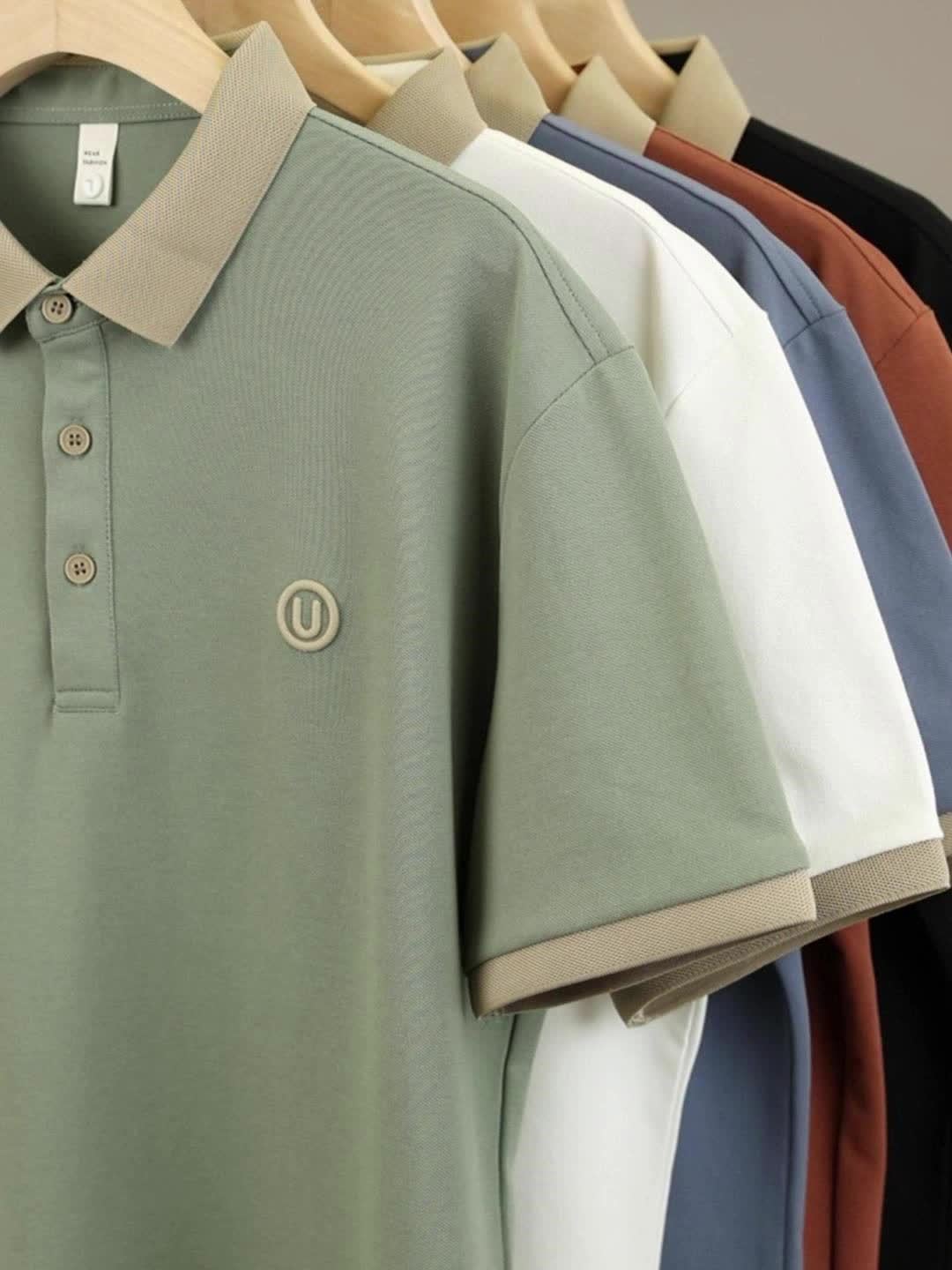 Men's Embroidered Lapel Shirt