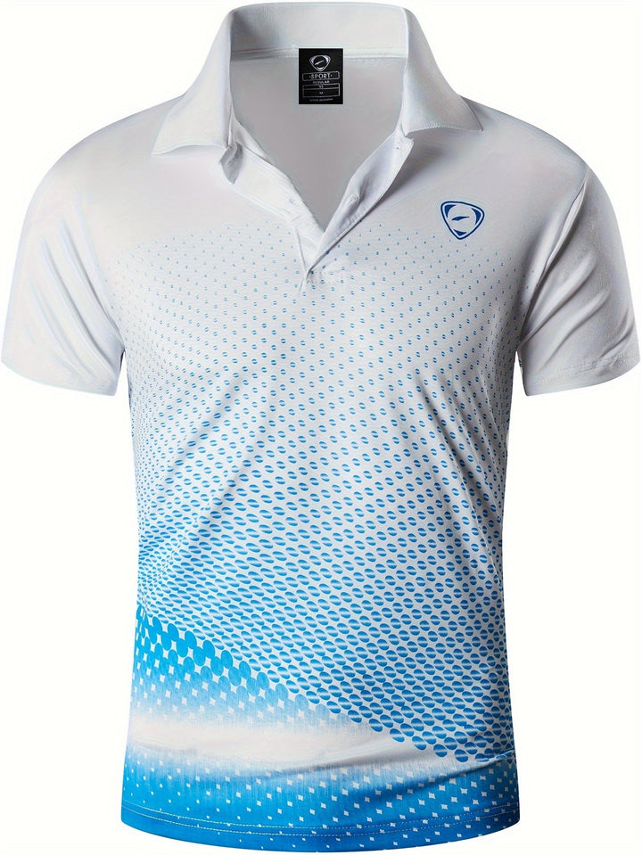Men's Sport Print Polo Shirt