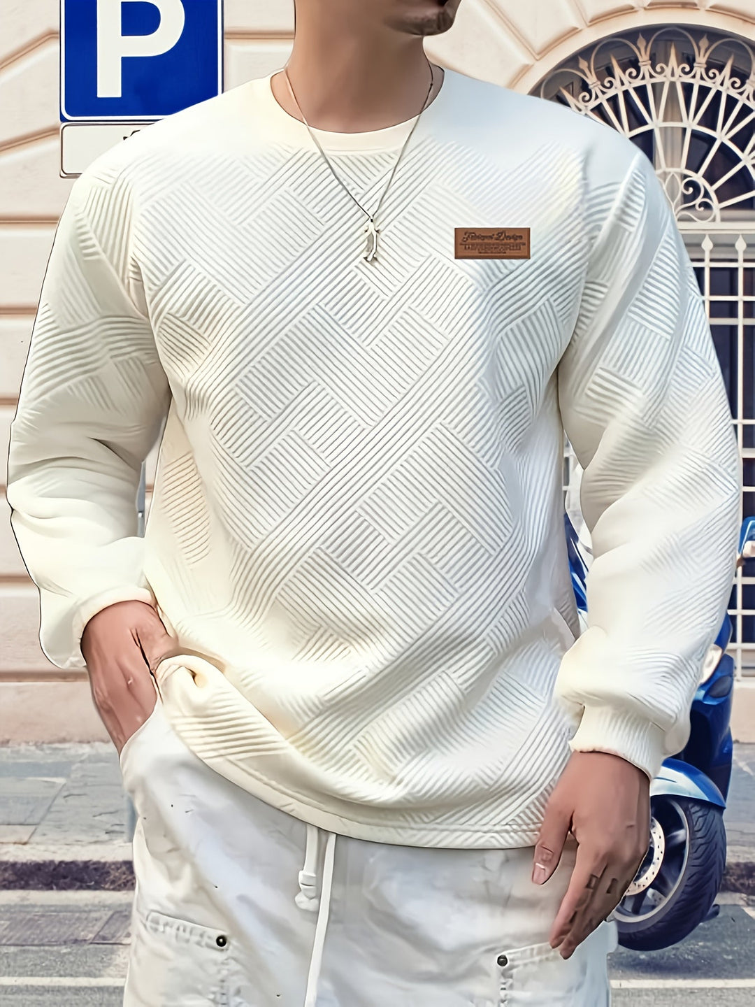 Men's Heavyweight Jacquard Sweatshirt