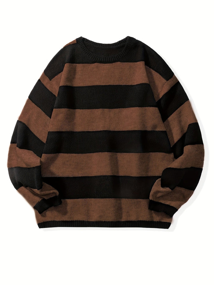 Men's Striped Knit PUllover