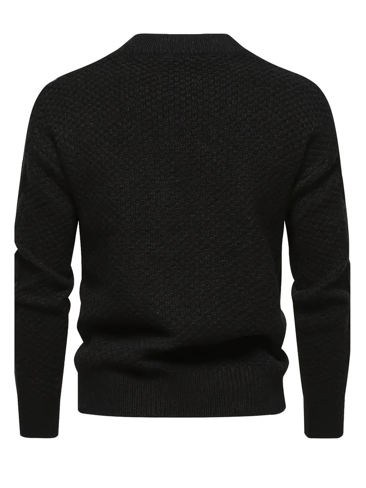 Men's Cable Knit Crew Neck Sweater