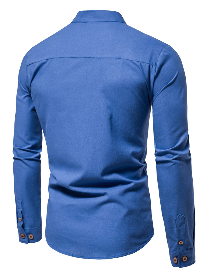 Men's Cotton Half Placket Shirt
