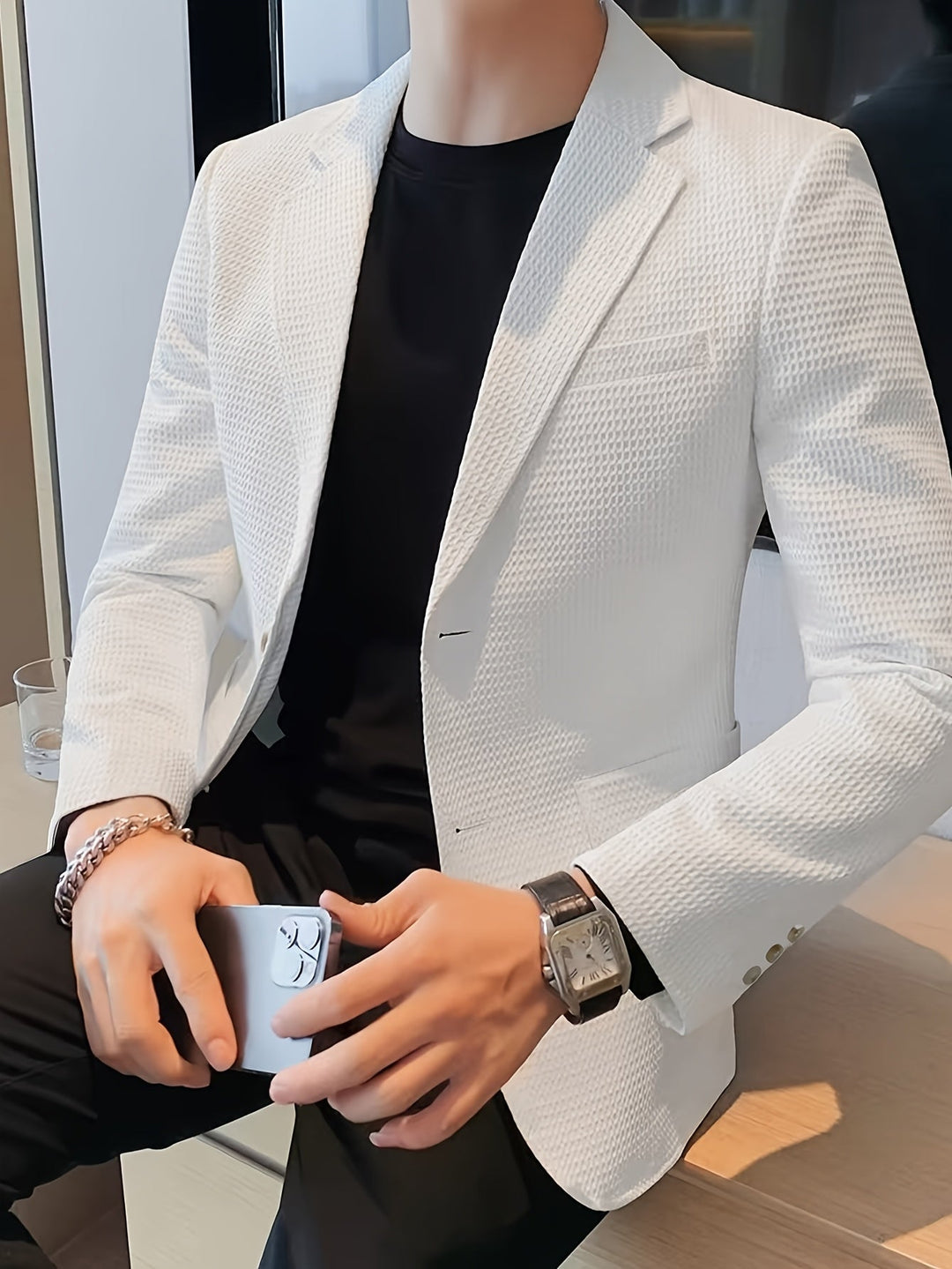 Men's Waffle Blazer