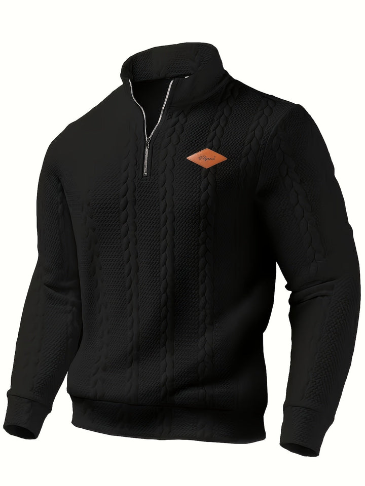 Men's Zipper Knit Sweater