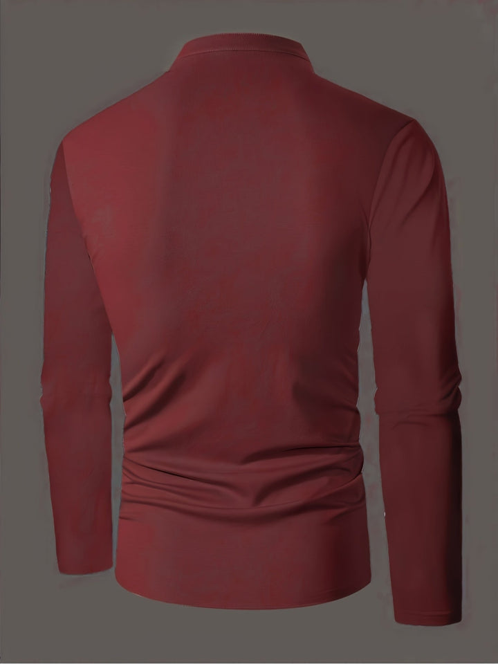 Men's Button-Up Polo Shirt