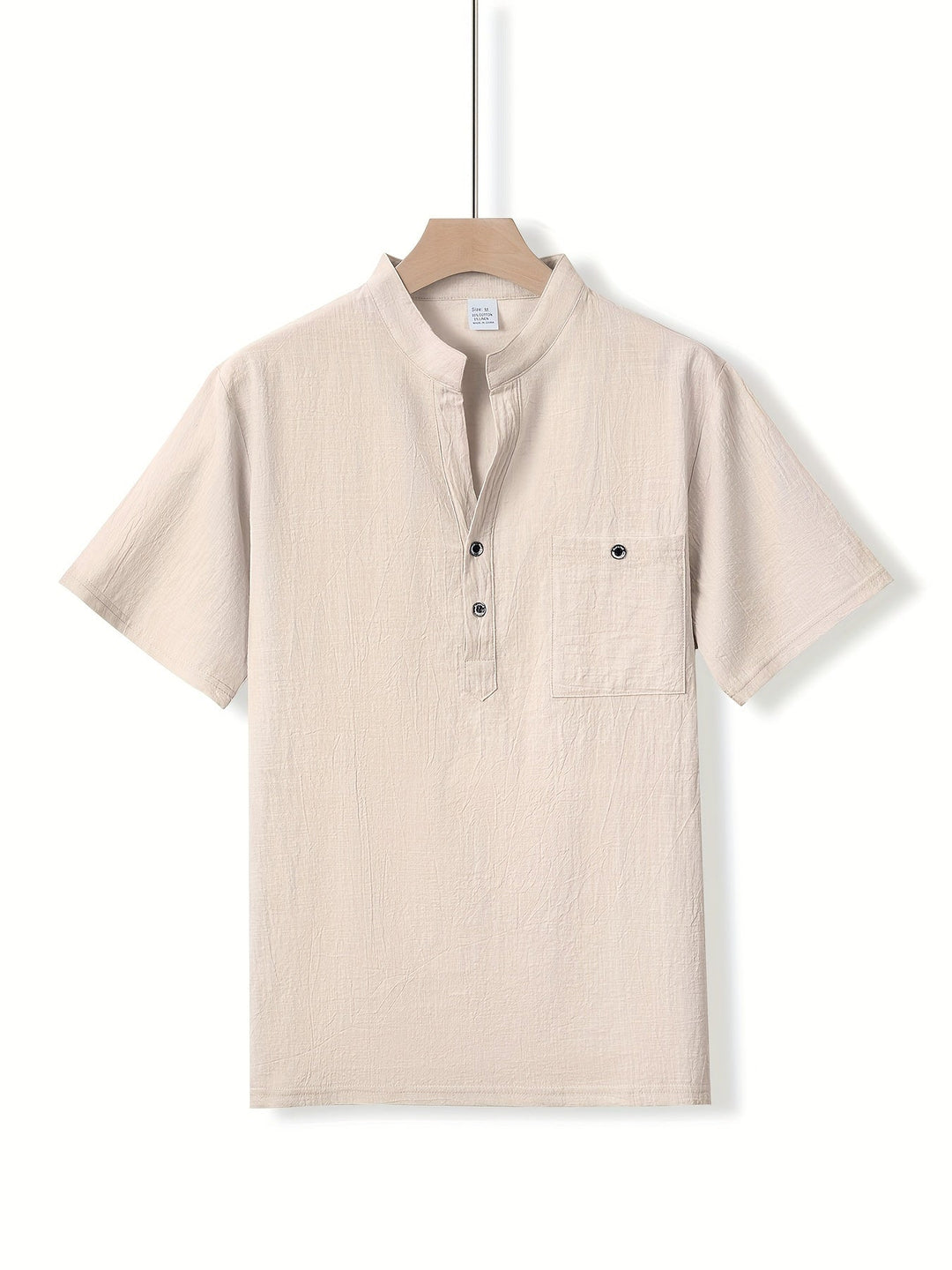 Men's Henley Cotton Shirt
