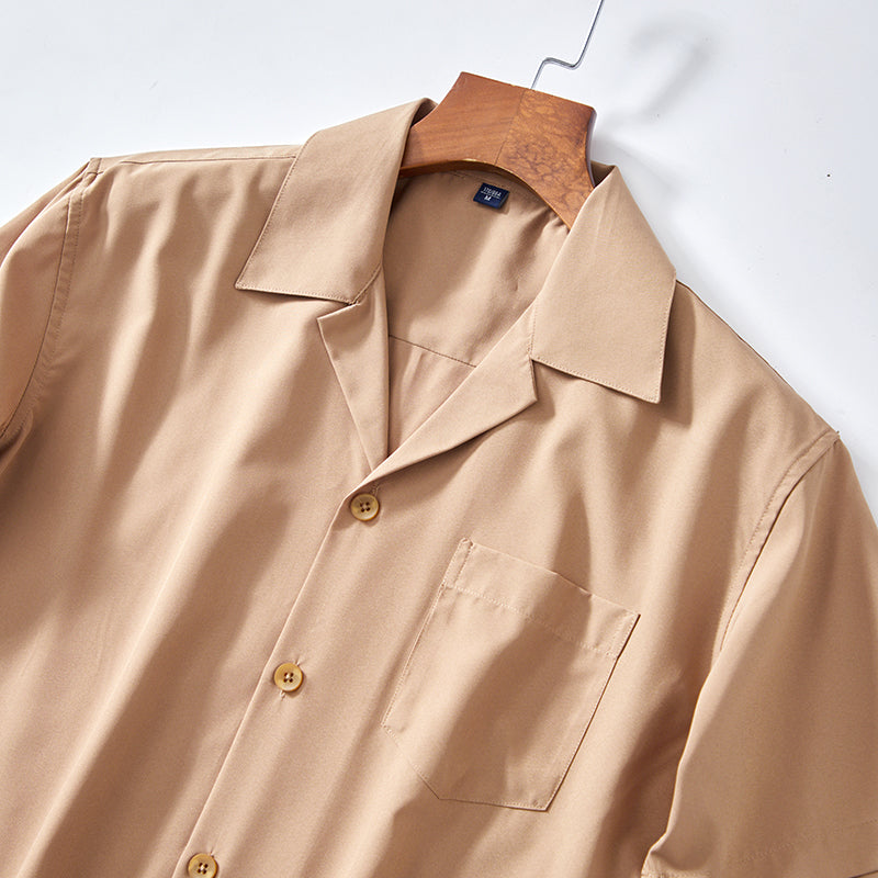 Men's Cuban Collar Summer Shirt