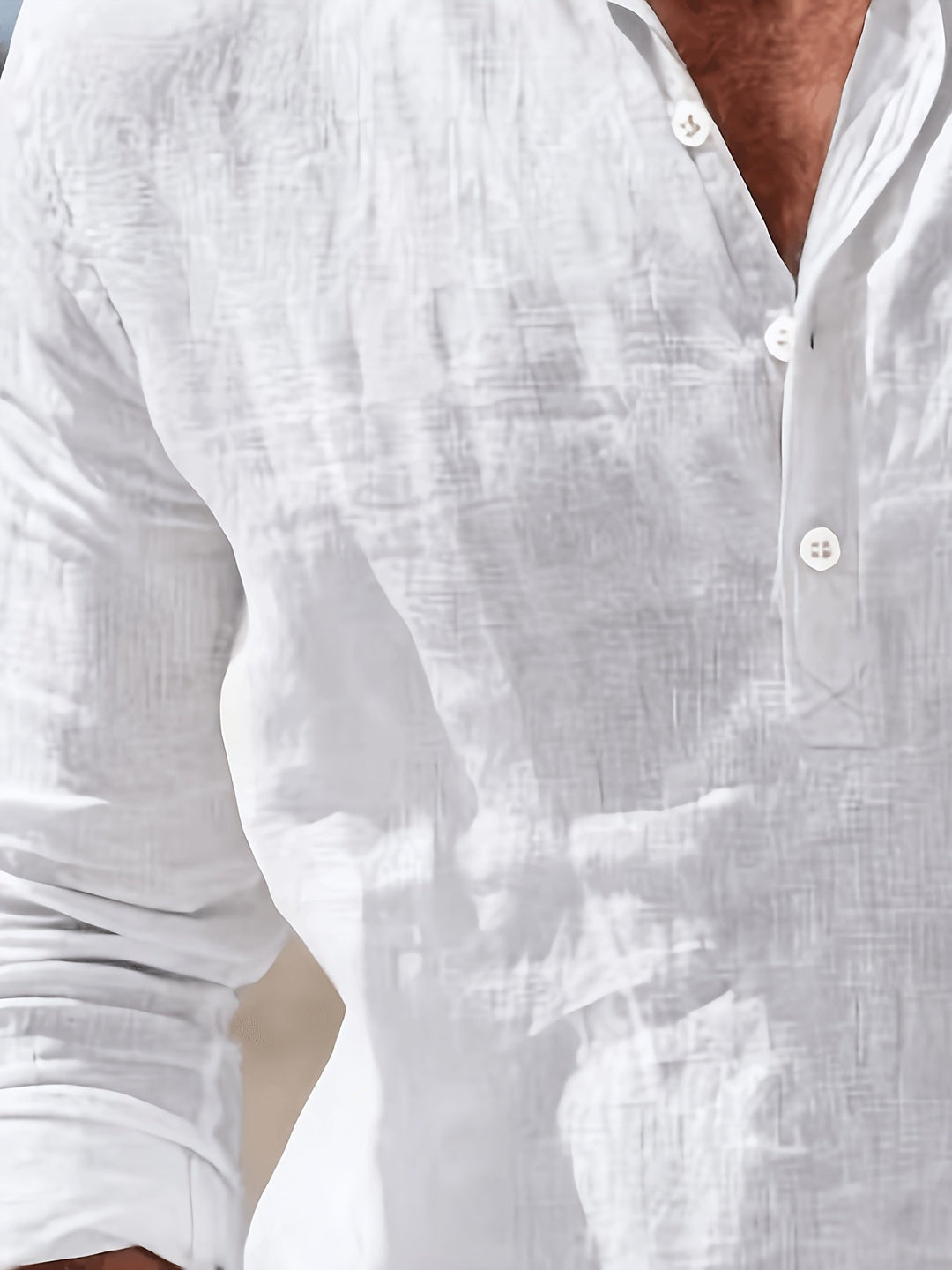 Men's Linen Blend Polo Shirt