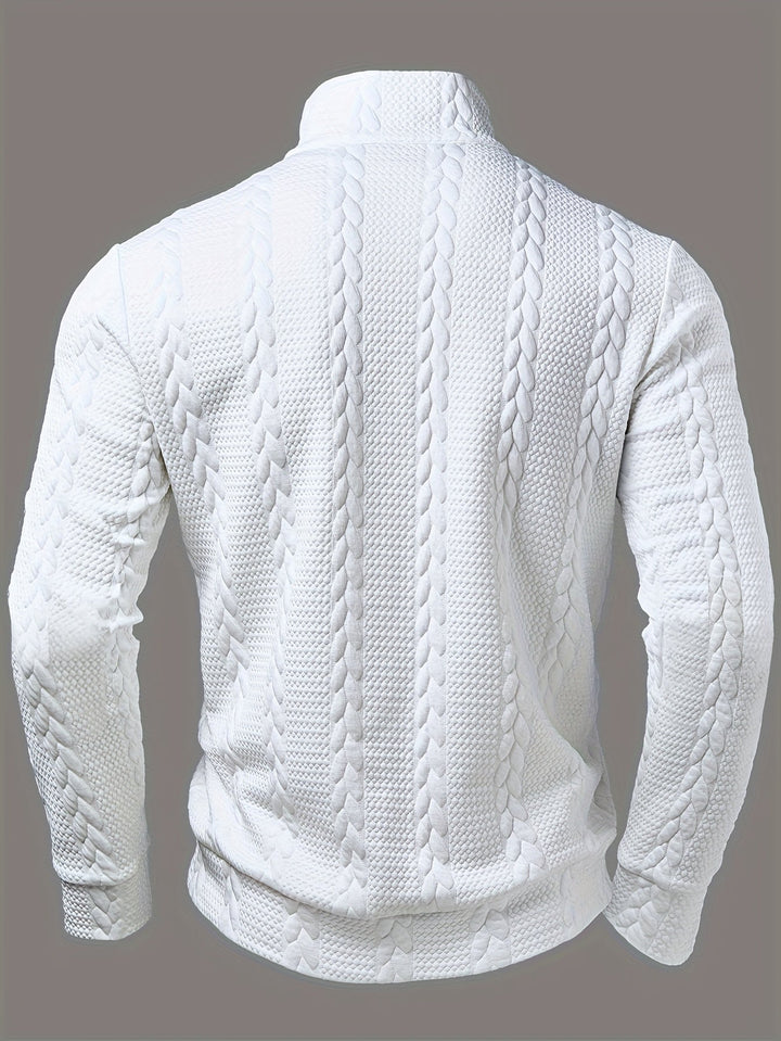 Men's Zipper Knit Sweater