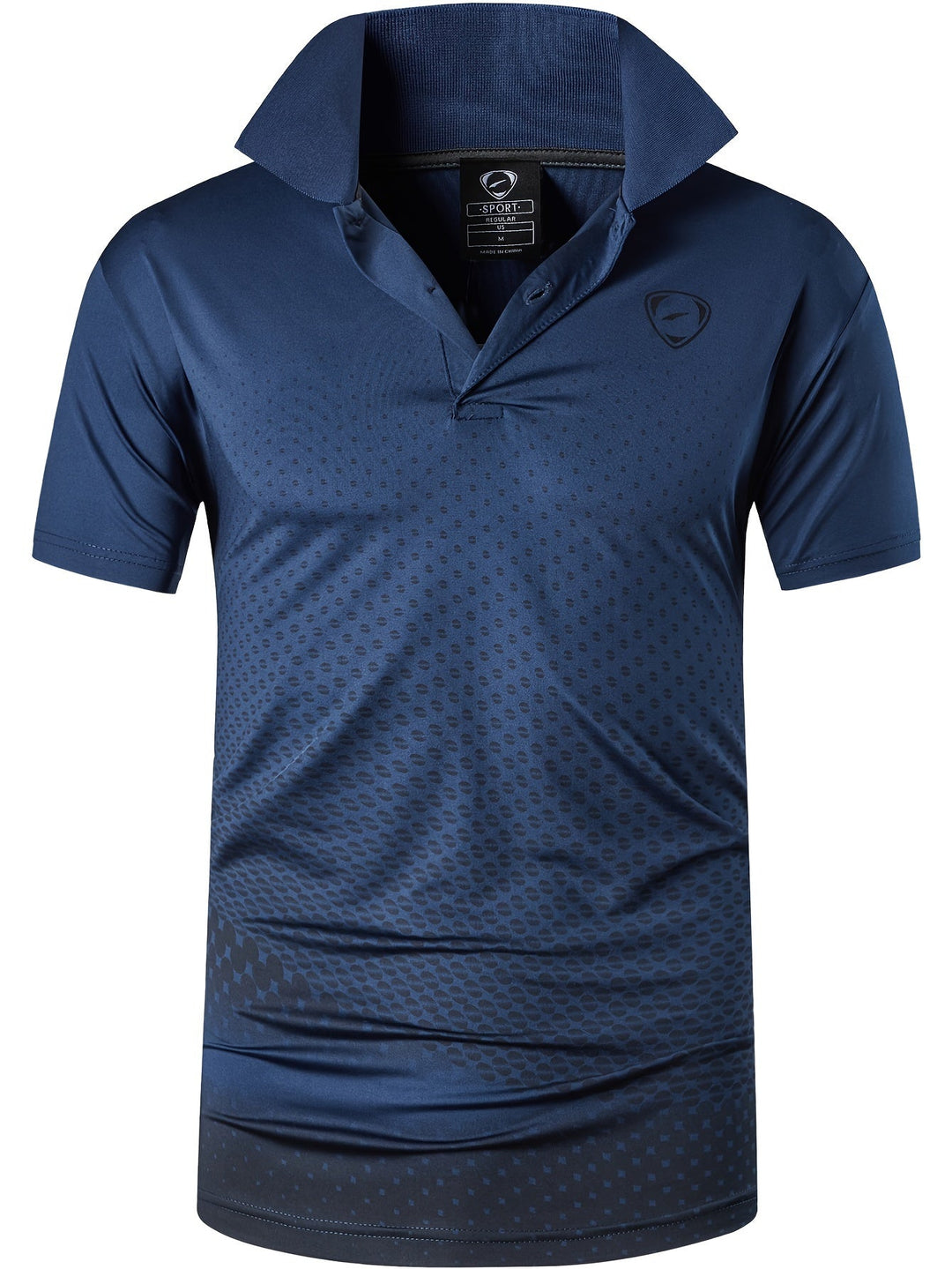 Men's Sport Print Polo Shirt