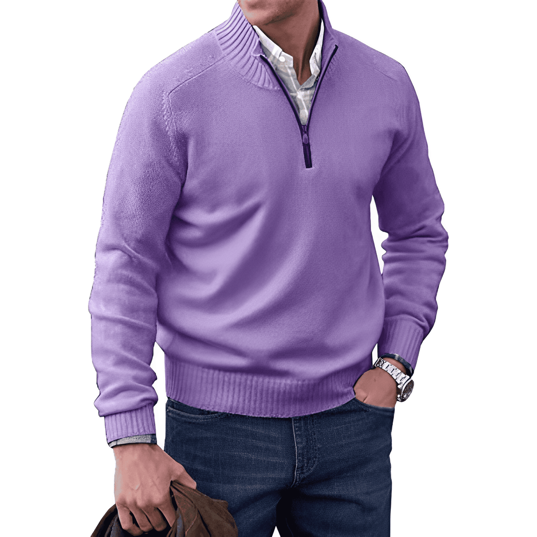 Men's Zippered Knit PUllover