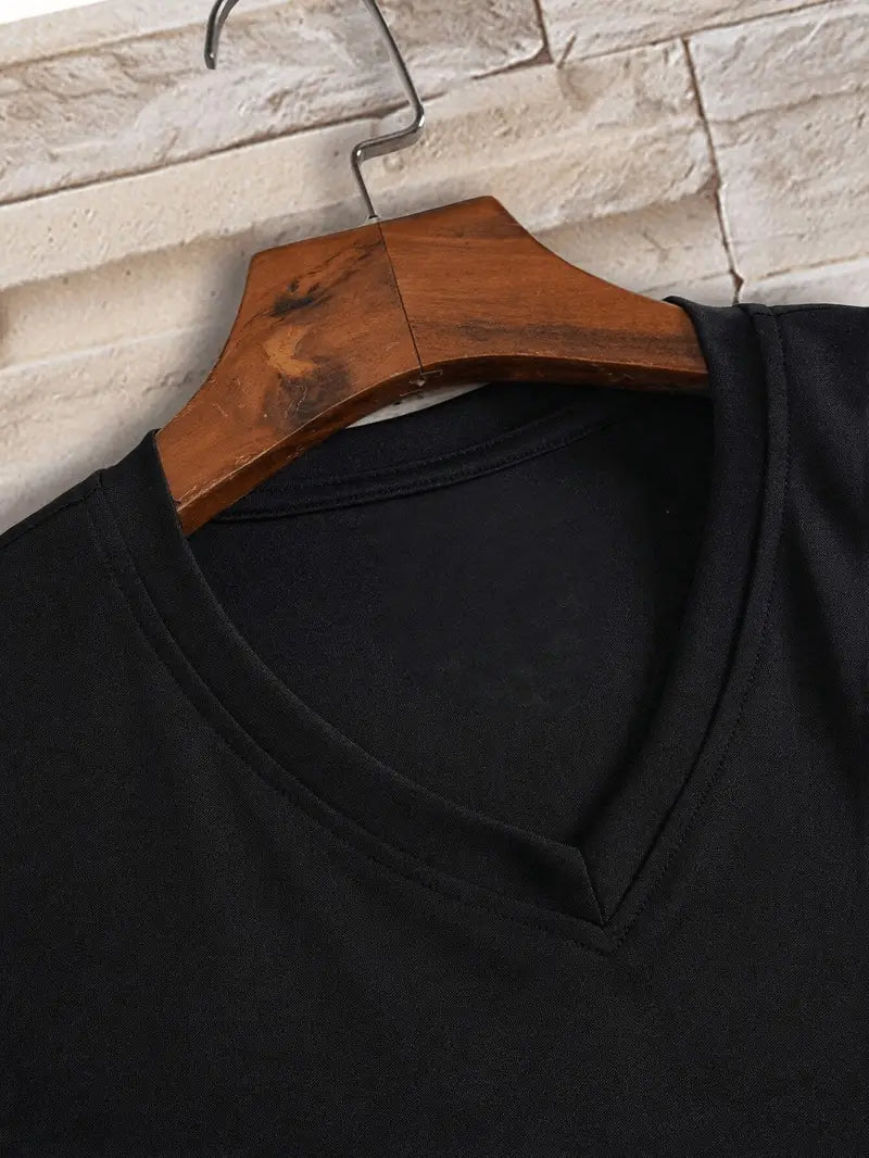 Men's Casual V-Neck T-Shirt