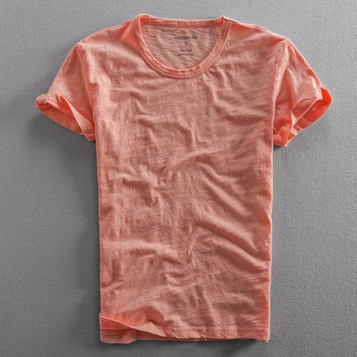 Men's Textured Cotton T-Shirt