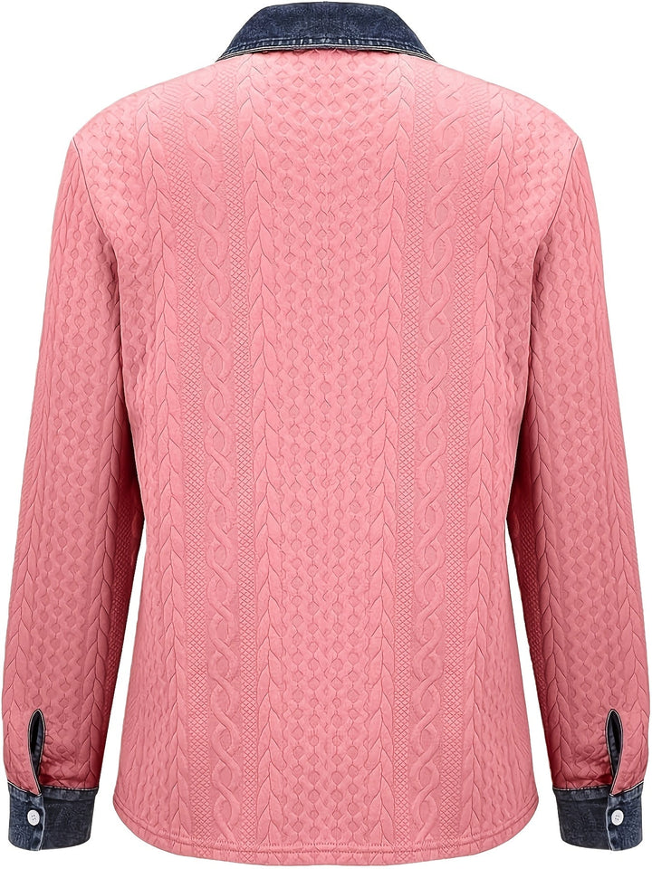 Greta | Textured Button-Up Shirt