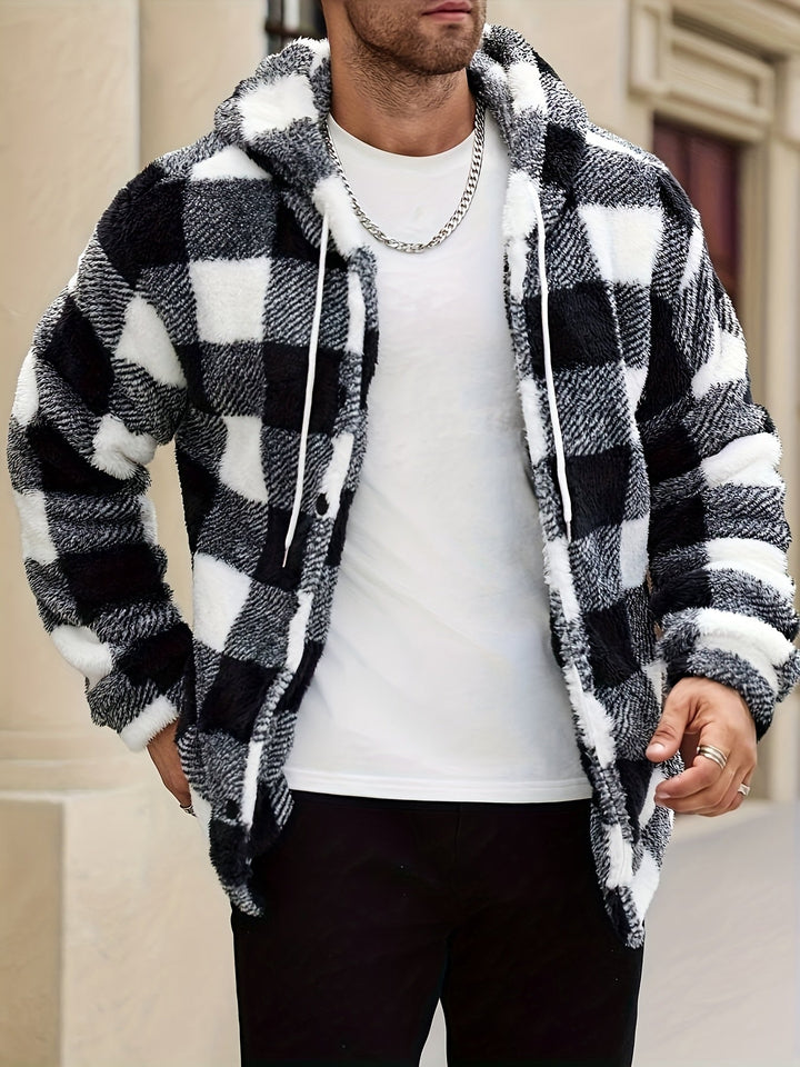 Men's Colourblock Hooded Jacket