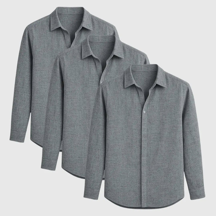 Men's Linen Long Sleeve Shirt