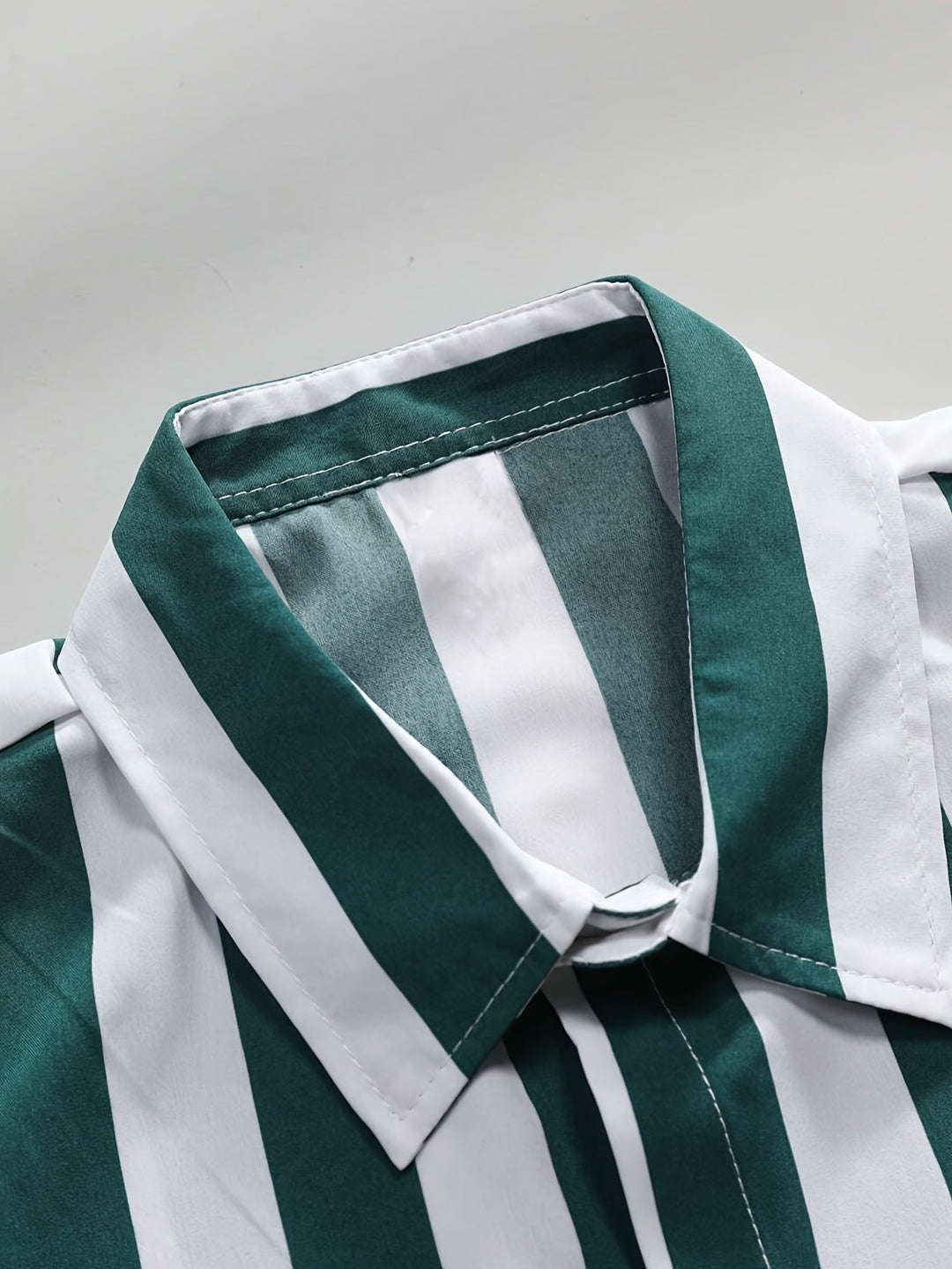 Men's Striped Button Front Shirt