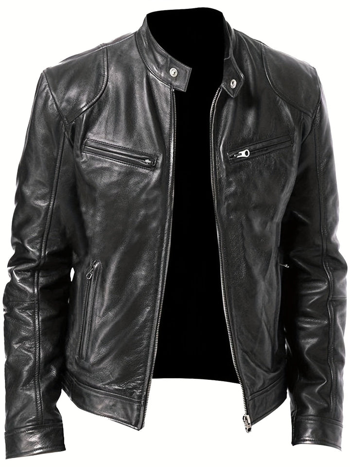 Men's Zip Motorcycle Jacket
