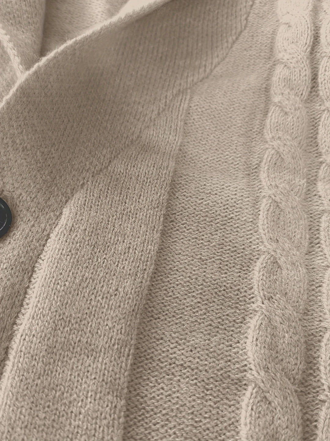 Men's Textured Knit Cardigan