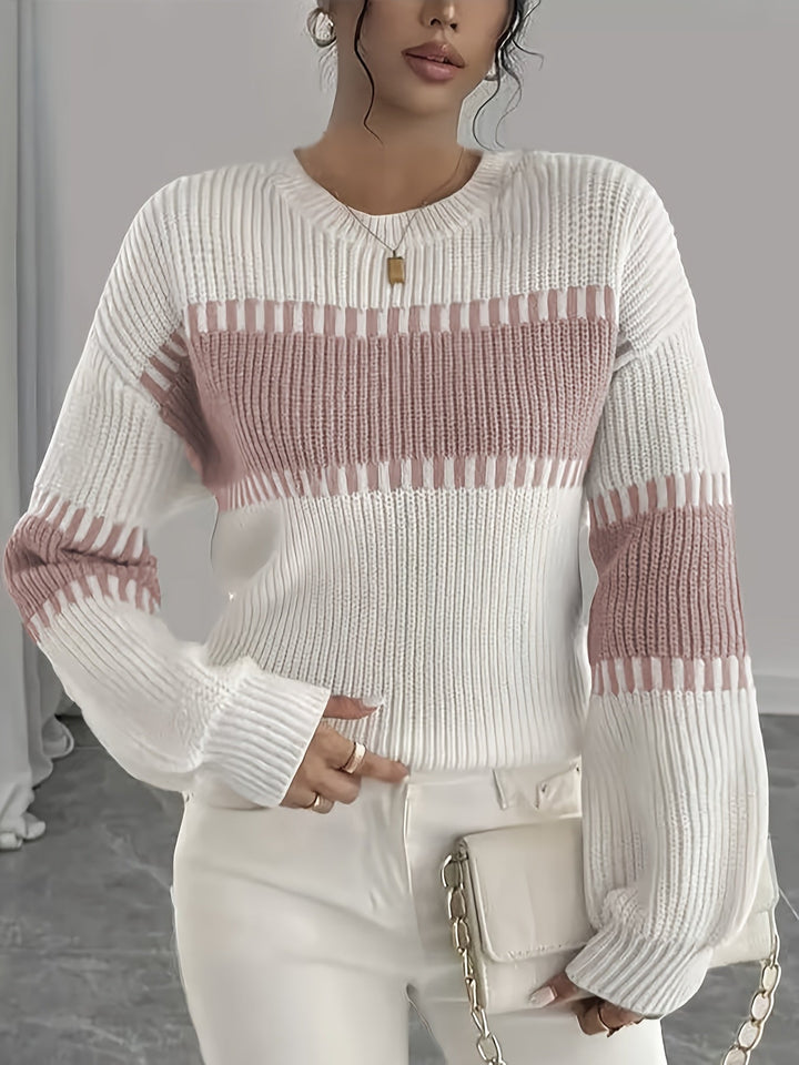 Adelaide | Color-Block Striped Sweater