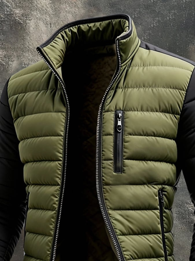 Men's Quilted Zip Jacket