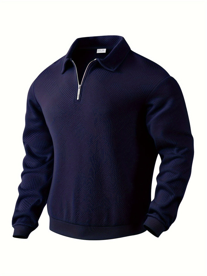 Men's Geometric Knit PUllover