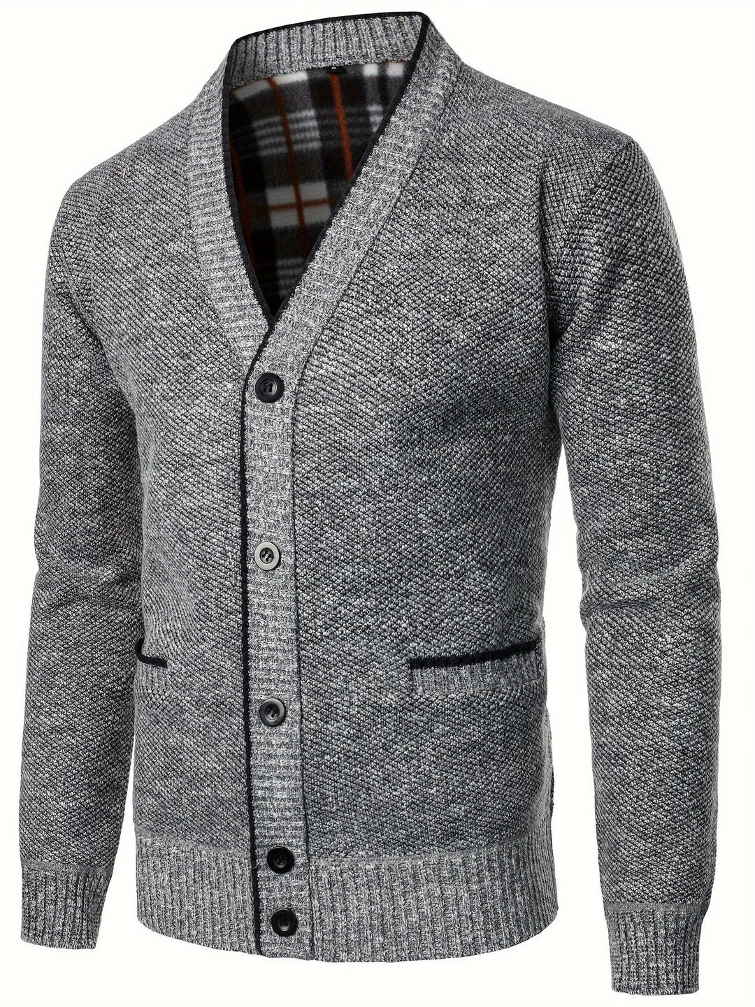 Men's V-Neck Knit Cardigan