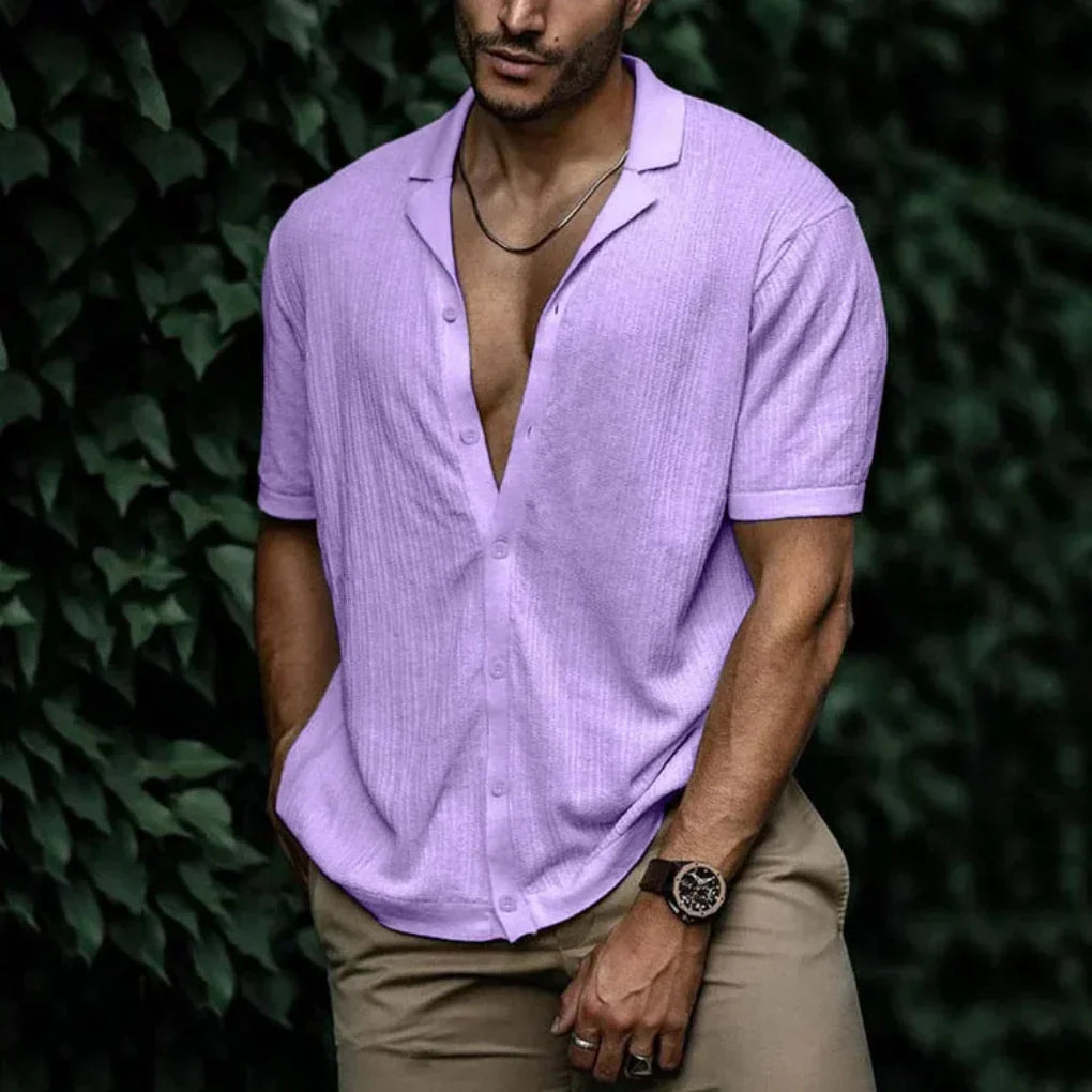 Men's Linen Knit Shirt