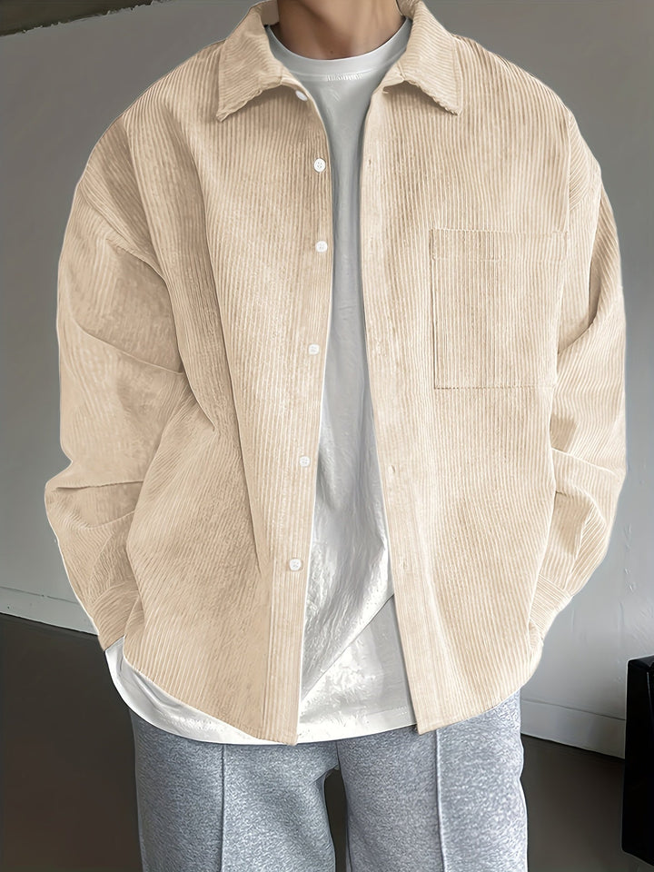 Men's Loose Lapel Shirt