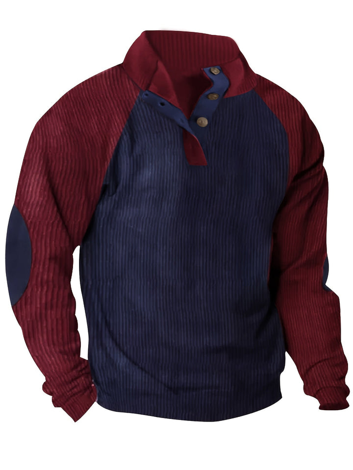Men's Color Block Knit Shirt