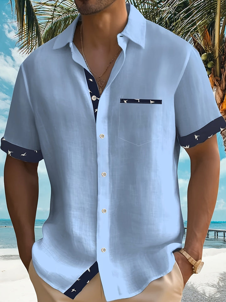 Men's Lapel Summer Shirt