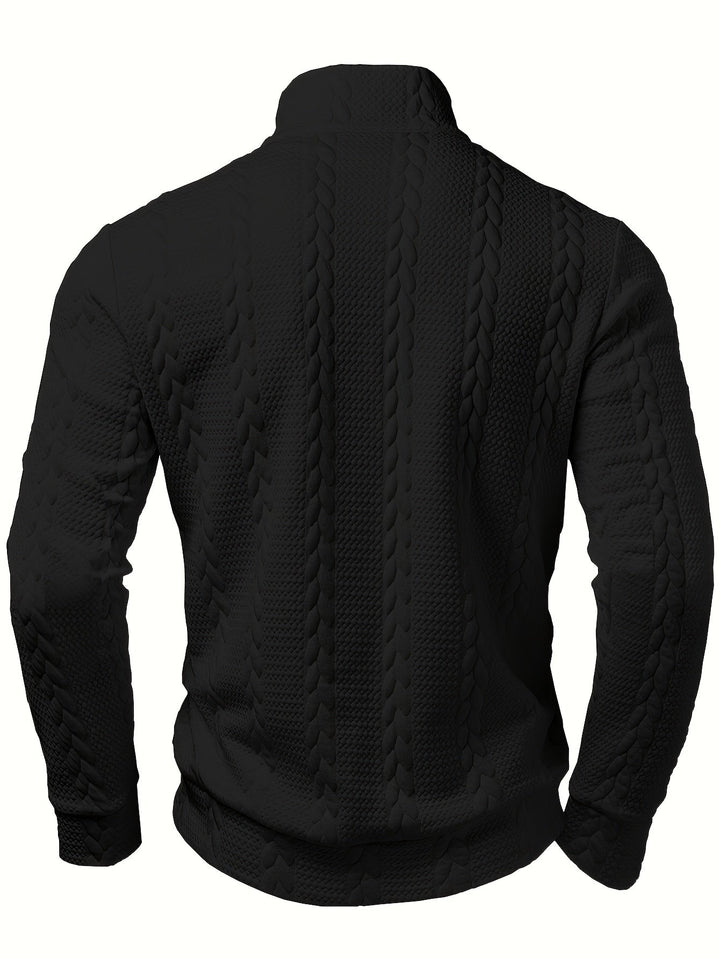 Men's Zipper Knit Sweater