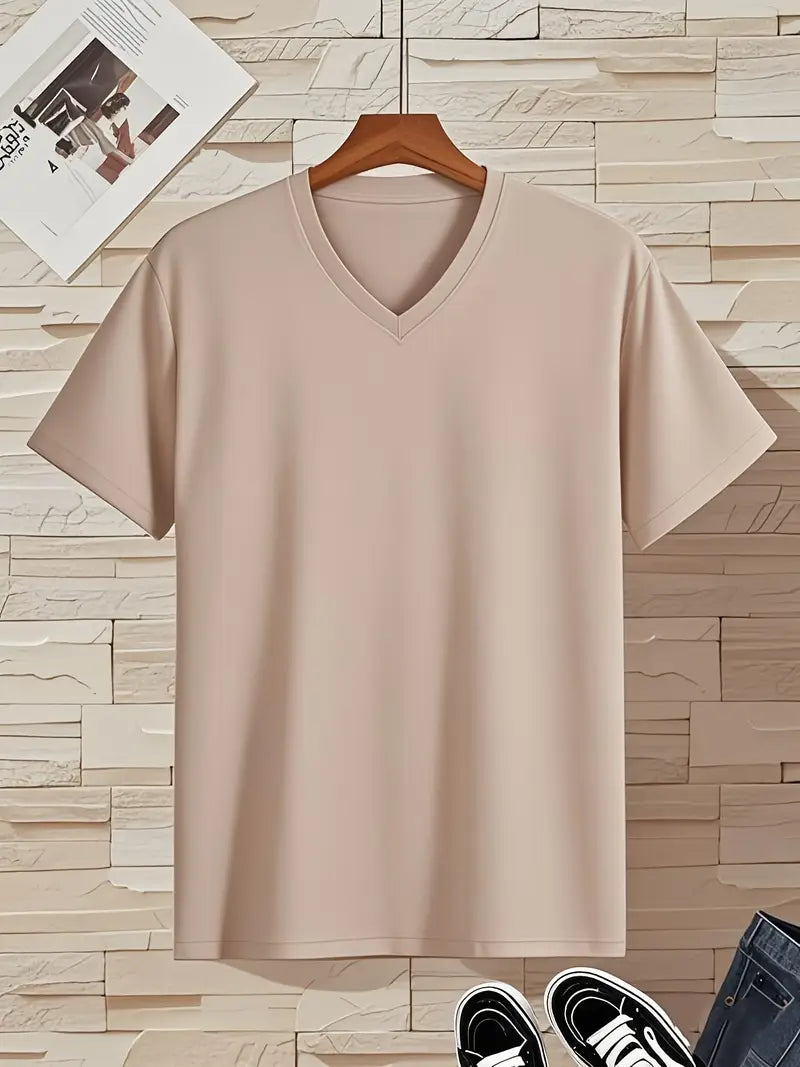 Men's Casual V-Neck T-Shirt
