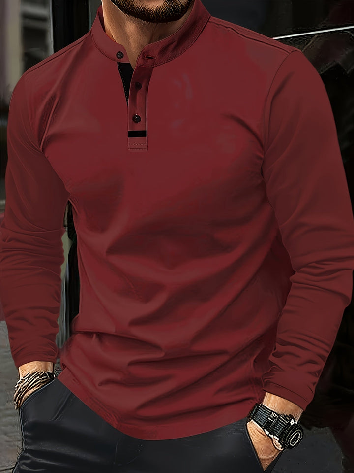 Men's Button-Up Polo Shirt