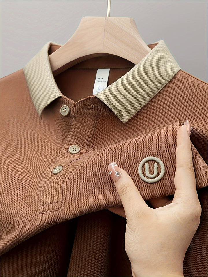 Men's Embroidered Lapel Shirt