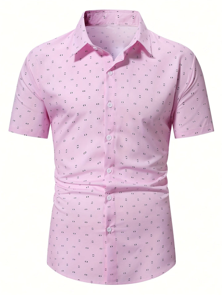 Men's Printed Button Shirt