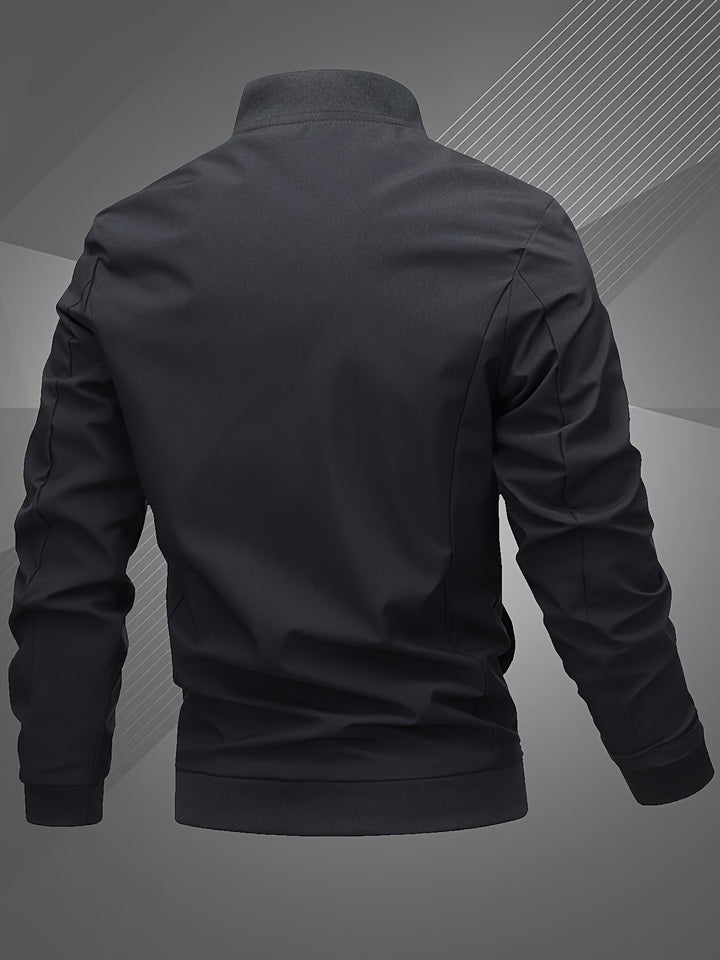Men's Embroidered Baseball Jacket