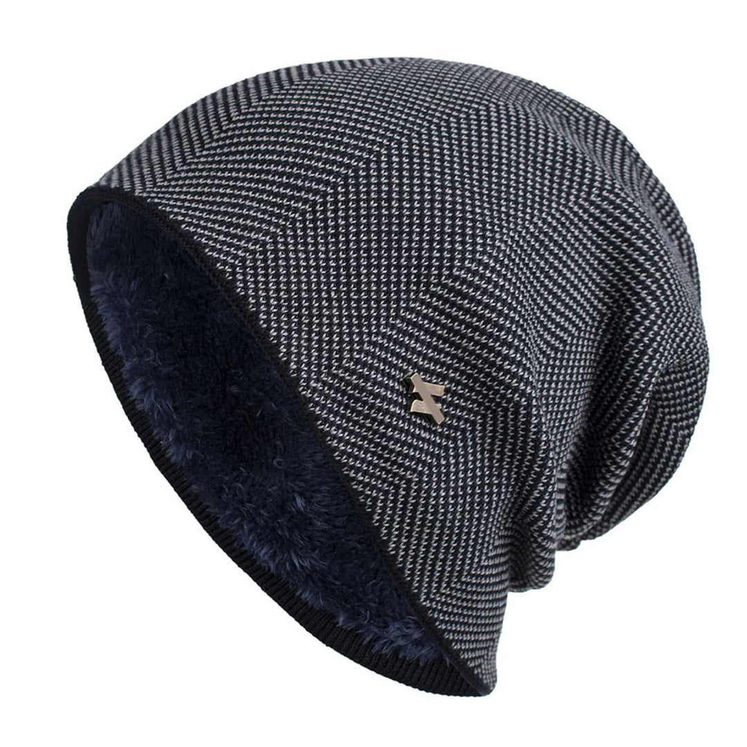 Men's Herringbone Fleece Beanie