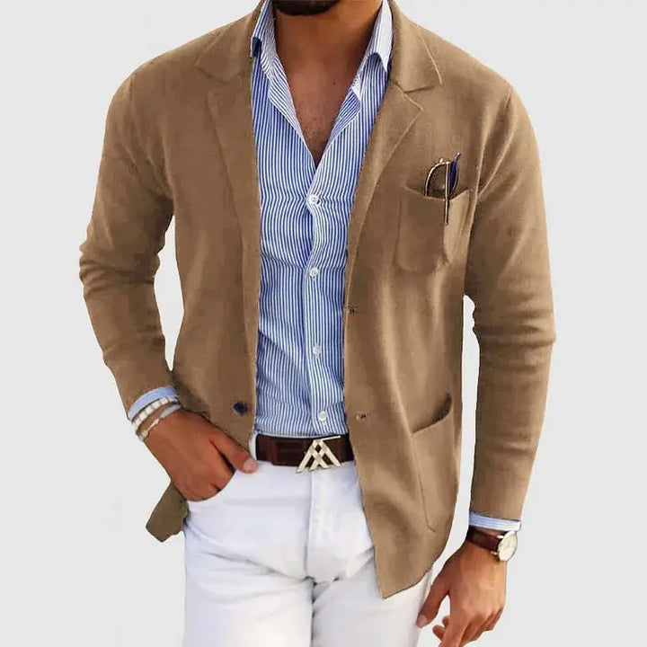 Men's Knit Blazer Jacket