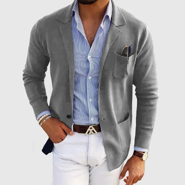 Men's Knit Blazer Jacket