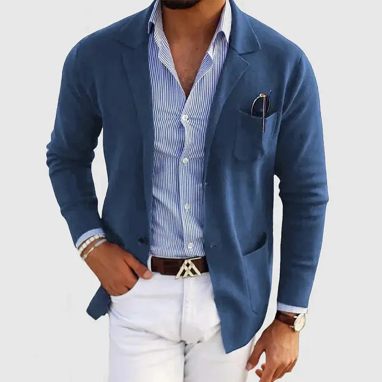 Men's Knit Blazer Jacket